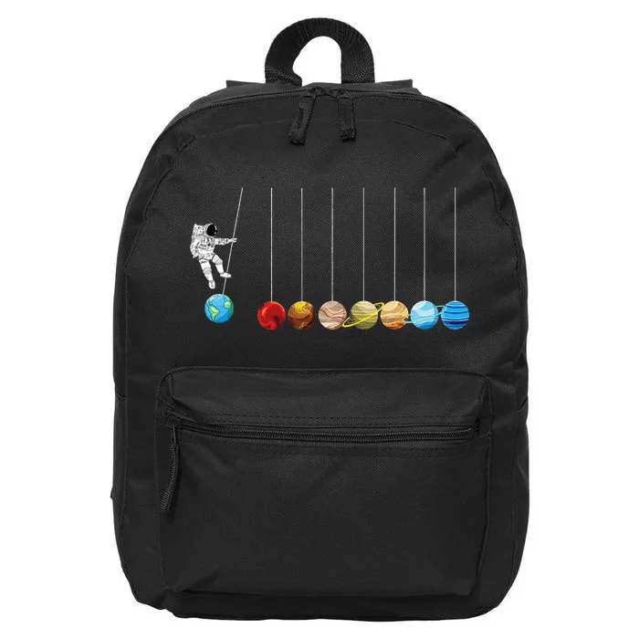 Astronaut Planets Space Astronomy Funny Astrophysicist 16 in Basic Backpack