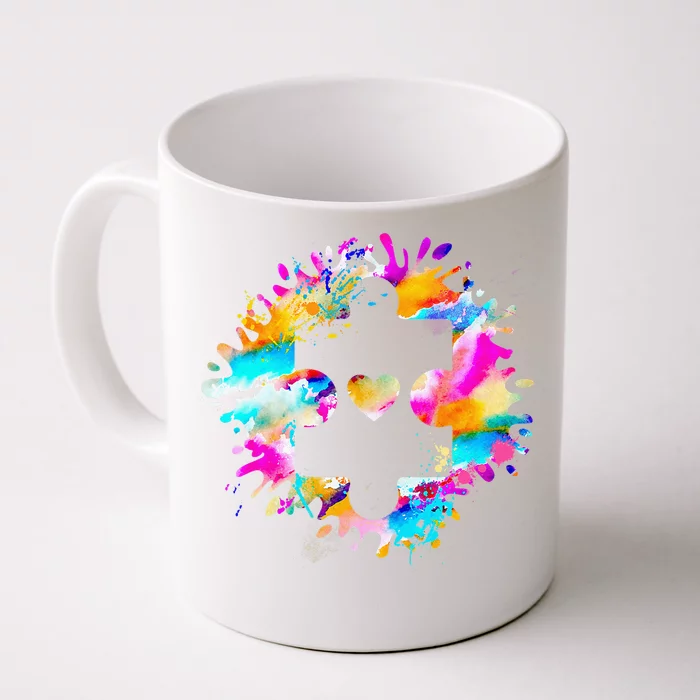 Autism Puzzle Support Autism Awareness Day Autistic ASD Front & Back Coffee Mug