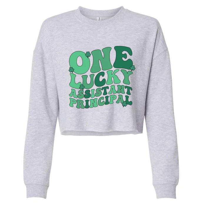 Assistant Principal St Patrick's Day Assistant Principals Funny Gift Cropped Pullover Crew