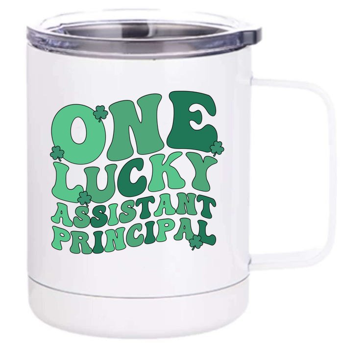 Assistant Principal St Patrick's Day Assistant Principals Funny Gift Front & Back 12oz Stainless Steel Tumbler Cup