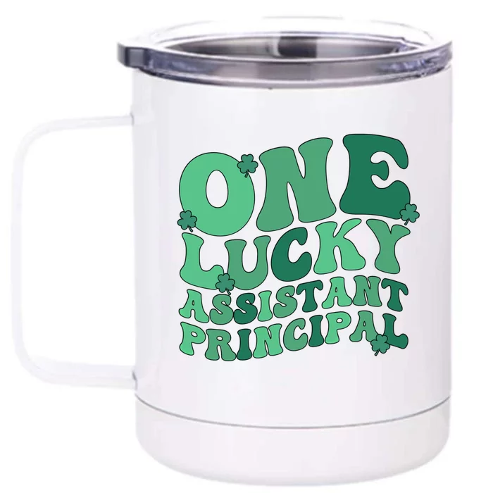 Assistant Principal St Patrick's Day Assistant Principals Funny Gift Front & Back 12oz Stainless Steel Tumbler Cup