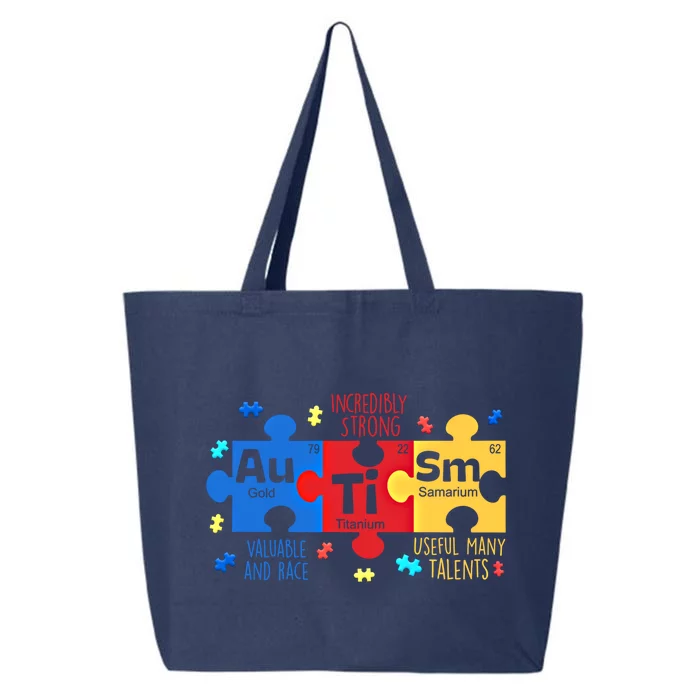 Autism Periodic Table Elets Autism Awareness Meaningful Gift 25L Jumbo Tote