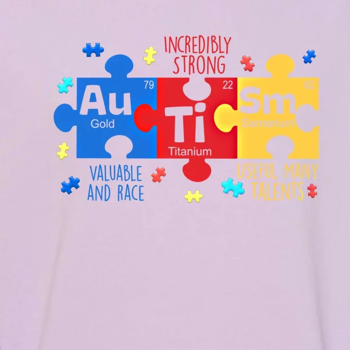 Autism Periodic Table Elets Autism Awareness Meaningful Gift Garment-Dyed Sweatshirt