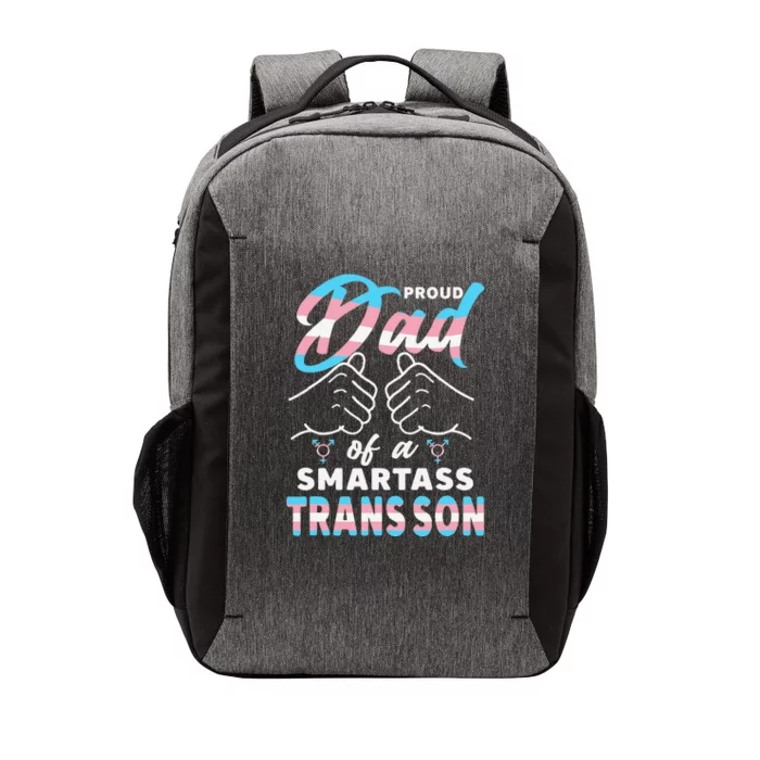 Awesome Proud Transg Dad Pride Lgbt Awareness Fathers Day Vector Backpack