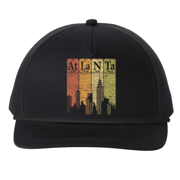 Atlanta Periodic Table Elements Atlanta Skyline Snapback Five-Panel Rope Hat