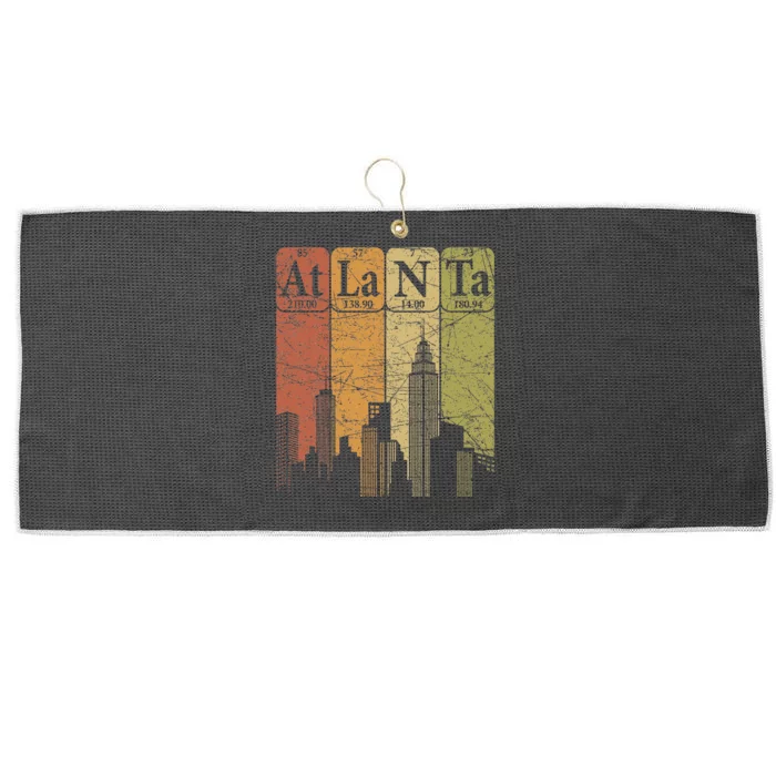 Atlanta Periodic Table Elements Atlanta Skyline Large Microfiber Waffle Golf Towel