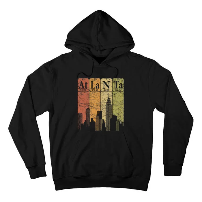 Atlanta Periodic Table Elements Atlanta Skyline Tall Hoodie