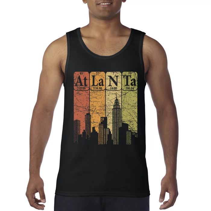 Atlanta Periodic Table Elements Atlanta Skyline Tank Top