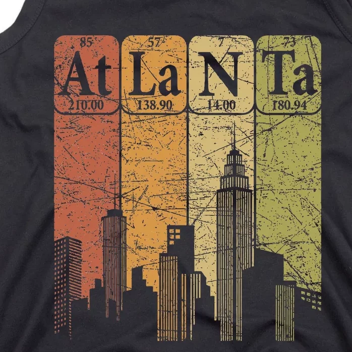 Atlanta Periodic Table Elements Atlanta Skyline Tank Top