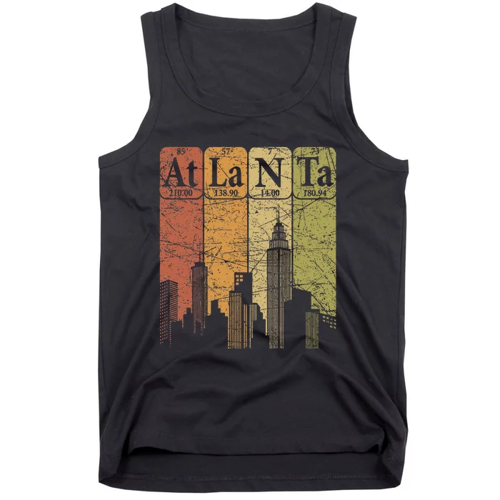 Atlanta Periodic Table Elements Atlanta Skyline Tank Top