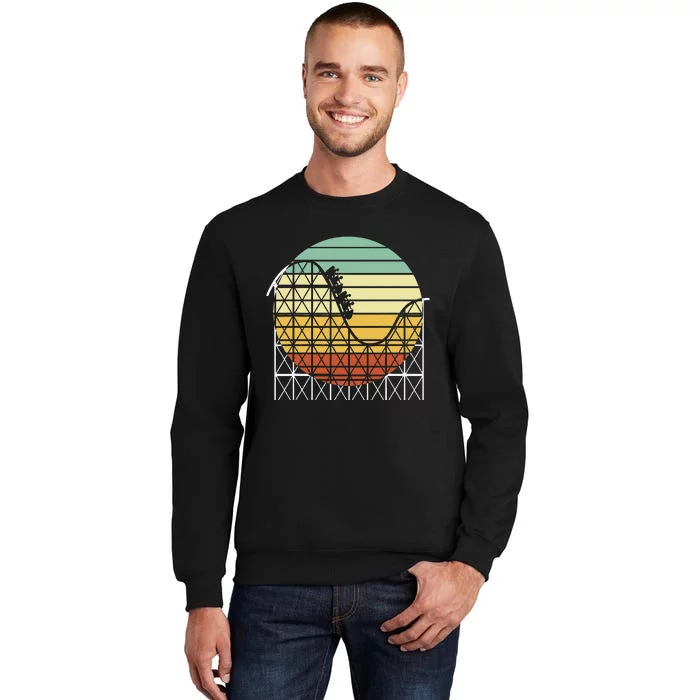 Amusement Park Theme Park Vintage Roller Coaster Sweatshirt