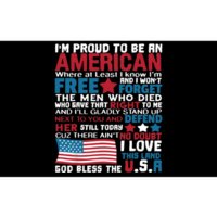 American Proud to be Patriotic featuring USA Flag Merican Bumper Sticker