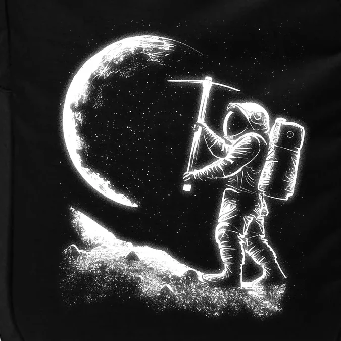 Astronaut Picking The Moon Impact Tech Backpack