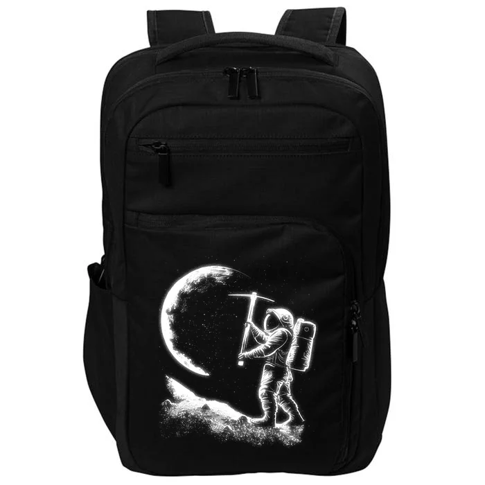 Astronaut Picking The Moon Impact Tech Backpack