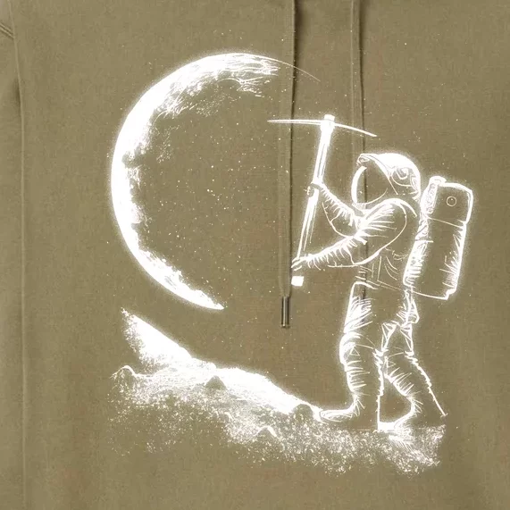 Astronaut Picking The Moon Premium Hoodie