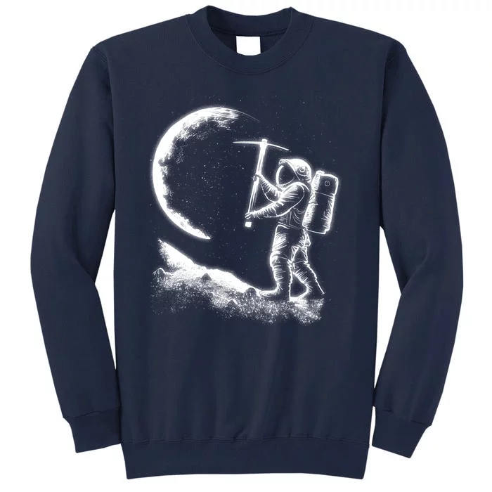 Astronaut Picking The Moon Tall Sweatshirt