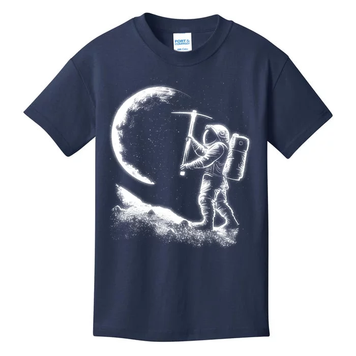 Astronaut Picking The Moon Kids T-Shirt