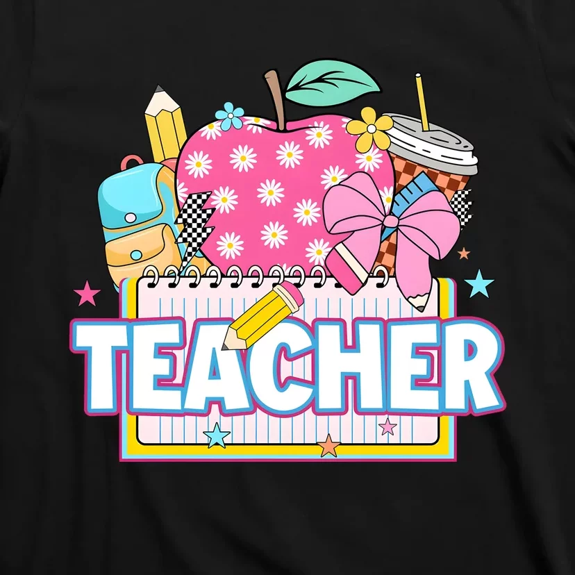 Apple Pencil Teacher Back To School T-Shirt