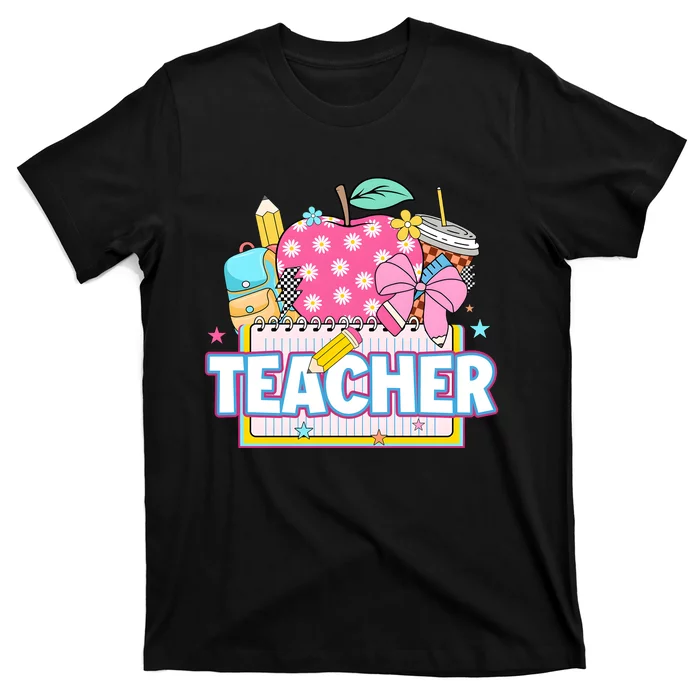 Apple Pencil Teacher Back To School T-Shirt