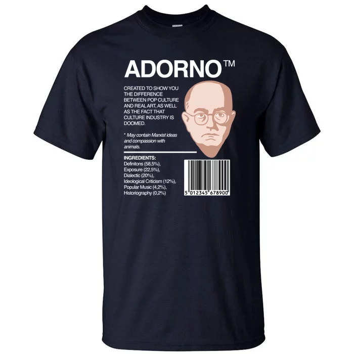 Adorno Package Theodor Adorno Philosophy Tall T-Shirt