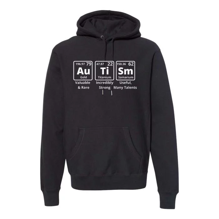 Autism Periodic Table Elements Spelling Premium Hoodie