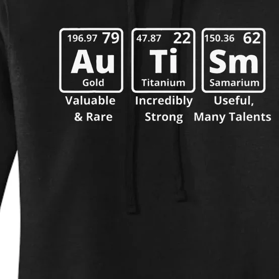 Autism Periodic Table Elements Spelling Women's Pullover Hoodie