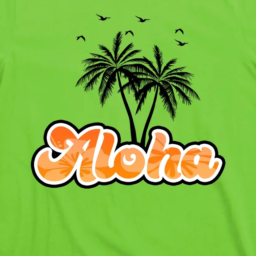 Aloha Palm Trees Hawaii Tropical T-Shirt