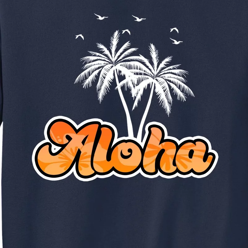 Aloha Palm Trees Hawaii Tropical Sweatshirt