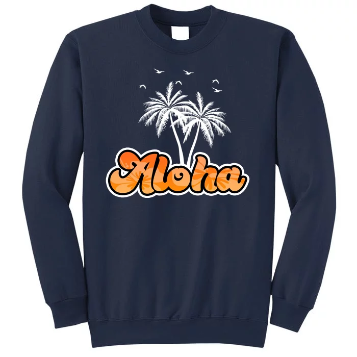 Aloha Palm Trees Hawaii Tropical Sweatshirt