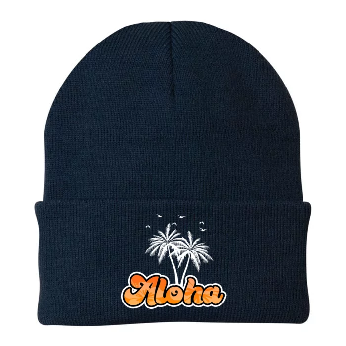 Aloha Palm Trees Hawaii Tropical Knit Cap Winter Beanie