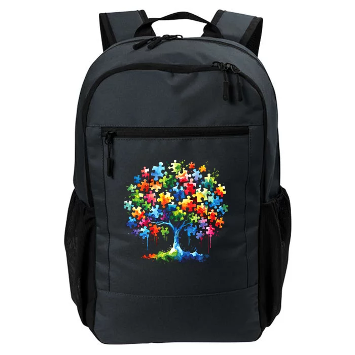 Autism Puzzles Tree Autism Awareness Autistic Support Cute Gift Daily Commute Backpack