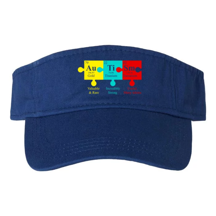 Autism Periodic Table Elets Autist Gift Valucap Bio-Washed Visor