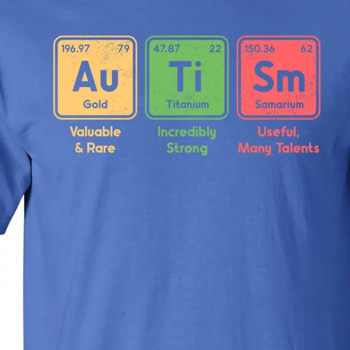 Autism Periodic Table Elets Spelling Autistic Gift Tall T-Shirt