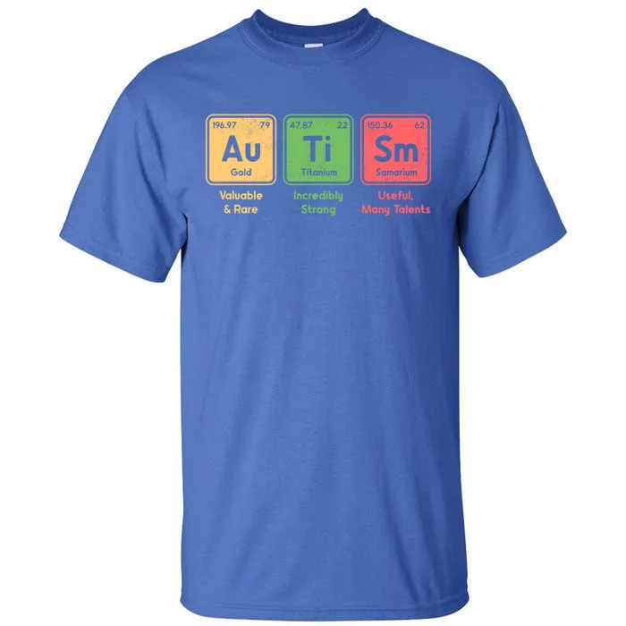 Autism Periodic Table Elets Spelling Autistic Gift Tall T-Shirt