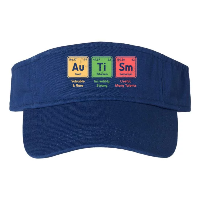 Autism Periodic Table Elets Spelling Autistic Gift Valucap Bio-Washed Visor