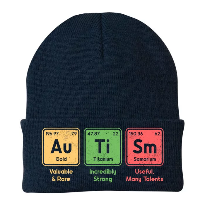 Autism Periodic Table Elets Spelling Autistic Gift Knit Cap Winter Beanie