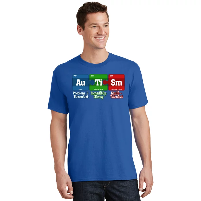 Autism Periodic Table Gift Autism Awareness Month Cute Gift T-Shirt