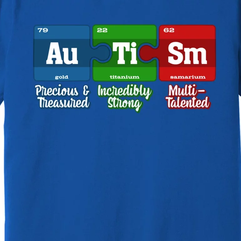 Autism Periodic Table Gift Autism Awareness Month Cute Gift Premium T-Shirt