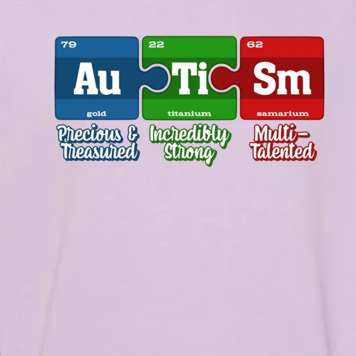 Autism Periodic Table Gift Autism Awareness Month Cute Gift Garment-Dyed Sweatshirt