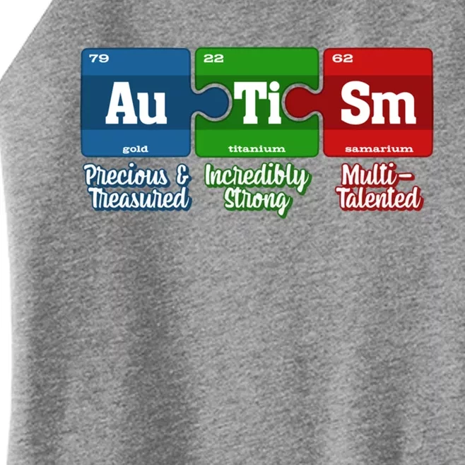 Autism Periodic Table Gift Autism Awareness Month Cute Gift Women’s Perfect Tri Rocker Tank