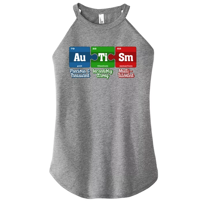 Autism Periodic Table Gift Autism Awareness Month Cute Gift Women’s Perfect Tri Rocker Tank