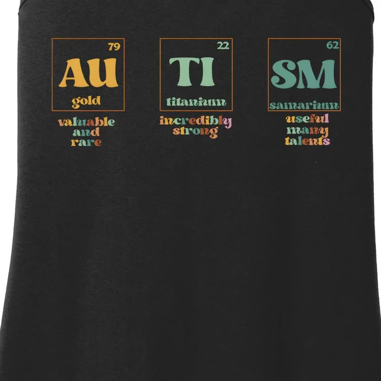 Autism Periodic Table Special Education Teacher Ladies Essential Tank