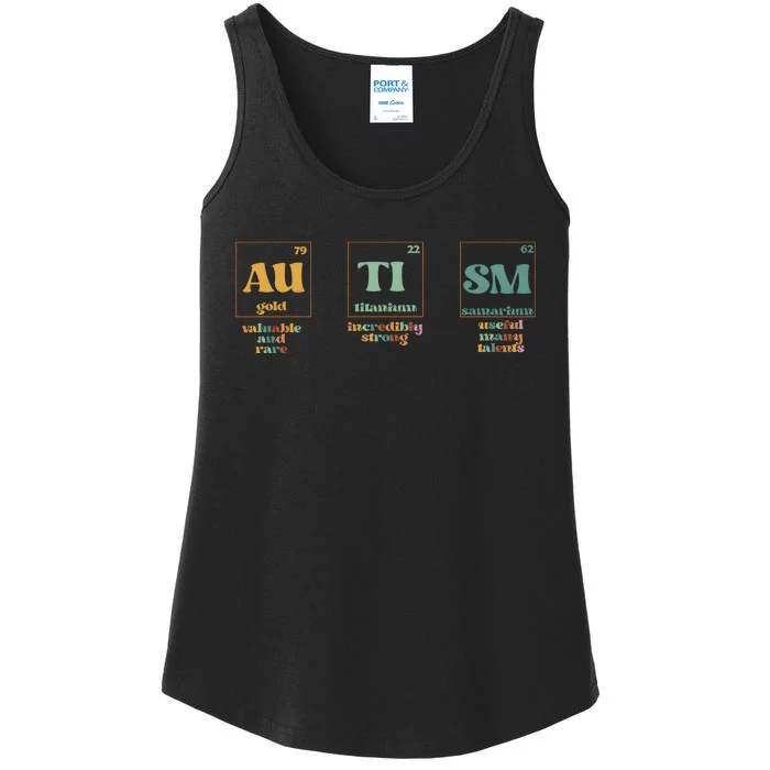 Autism Periodic Table Special Education Teacher Ladies Essential Tank