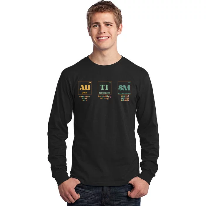 Autism Periodic Table Special Education Teacher Tall Long Sleeve T-Shirt