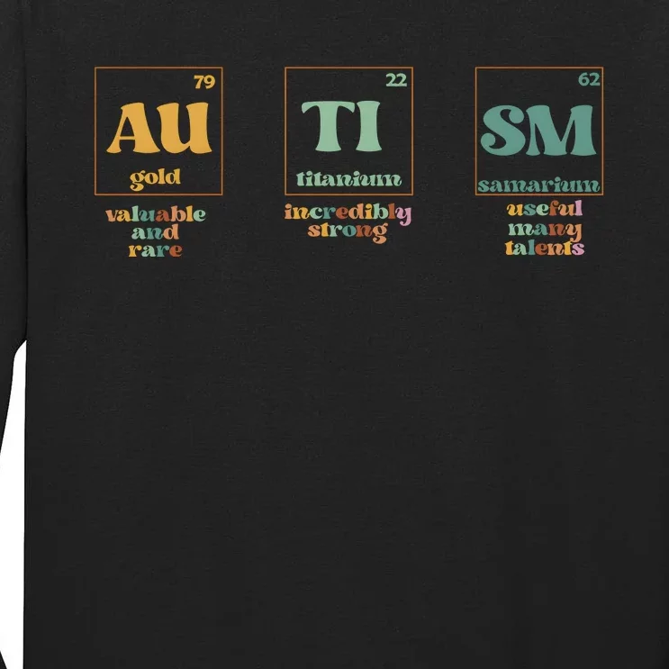 Autism Periodic Table Special Education Teacher Tall Long Sleeve T-Shirt