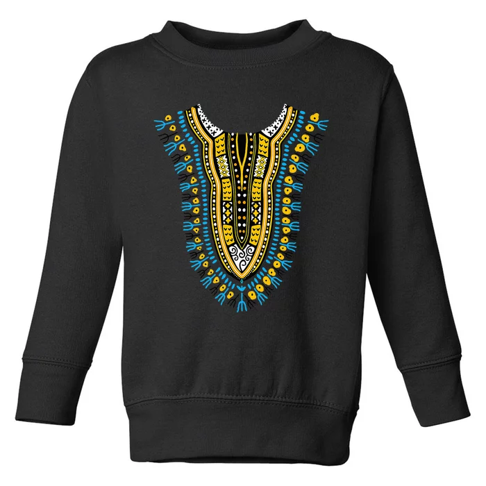 African Print Traditional Tribal Pride Dashiki Attire Kente Toddler Sweatshirt