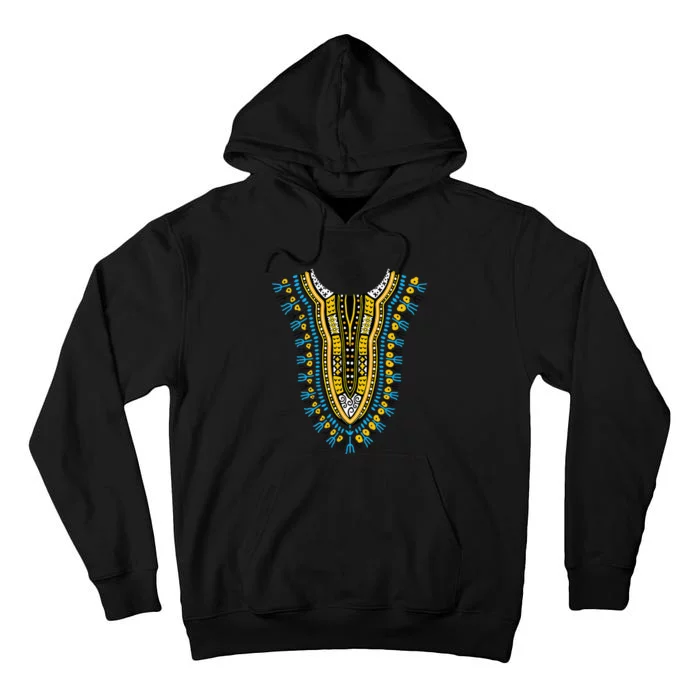 African Print Traditional Tribal Pride Dashiki Attire Kente Tall Hoodie