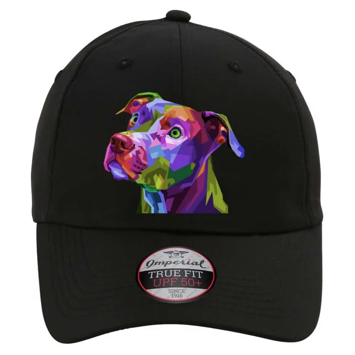 American Pitbull Terrier Pop Art Portrait For Dog Owners Gift The Original Performance Cap