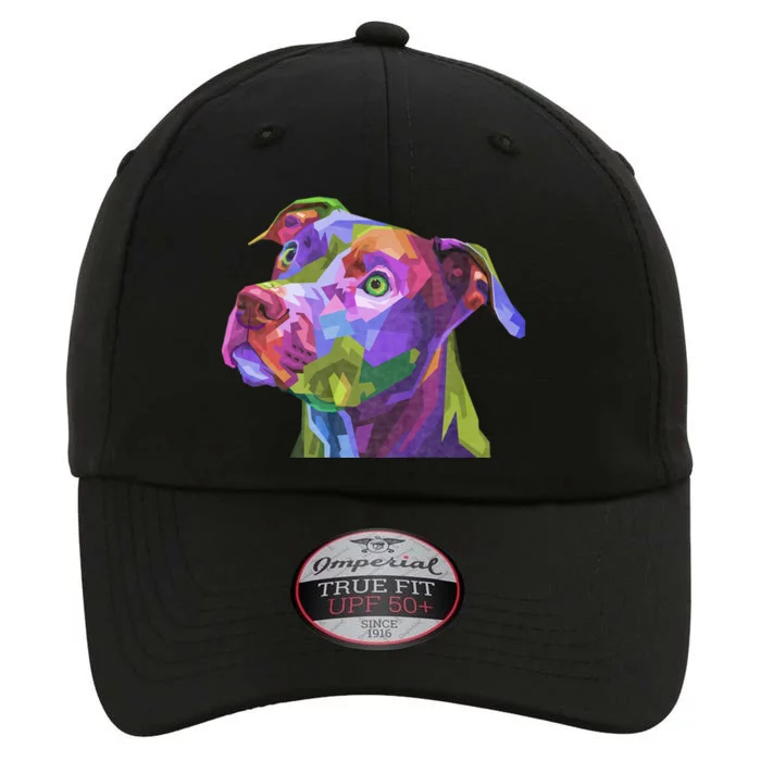 American Pitbull Terrier Pop Art Portrait For Dog Owners The Original Performance Cap