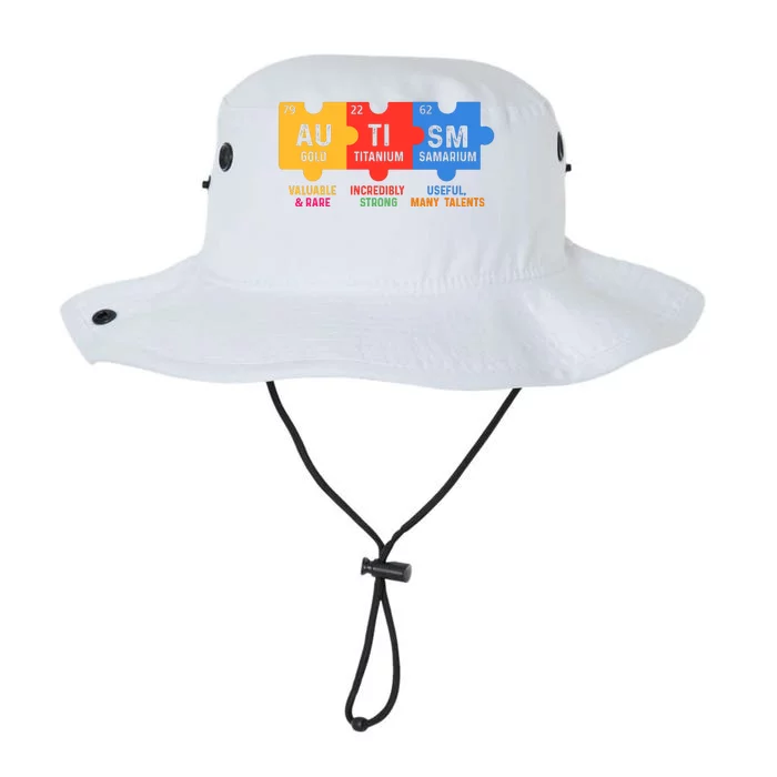 Autism Periodic Table Elements Gold Titanium Samarium Autism Awareness Legacy Cool Fit Booney Bucket Hat